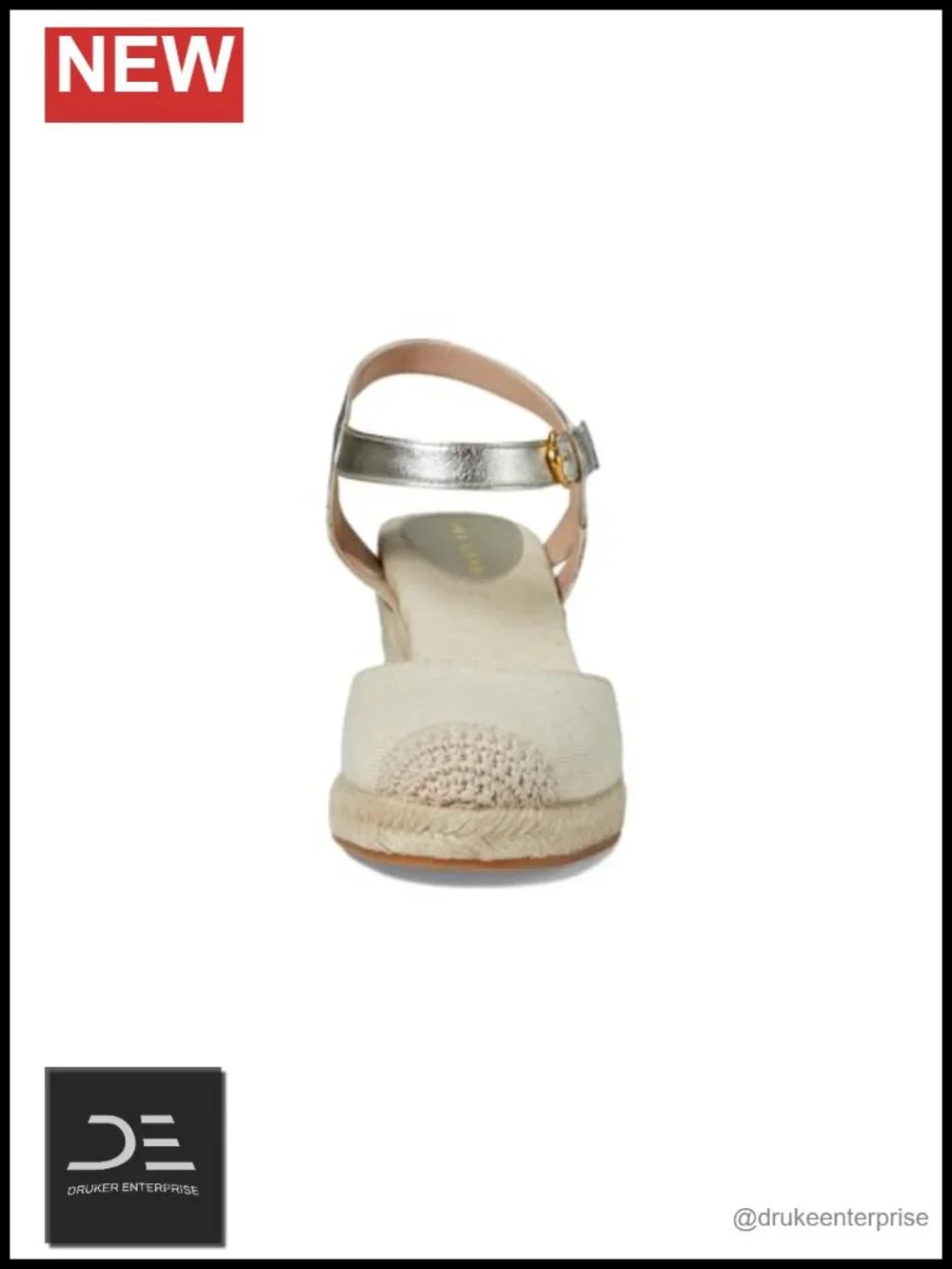 Cole Haan Cloudfeel Espadrille Wedge 80mm Women's Sandal Ankle Strap